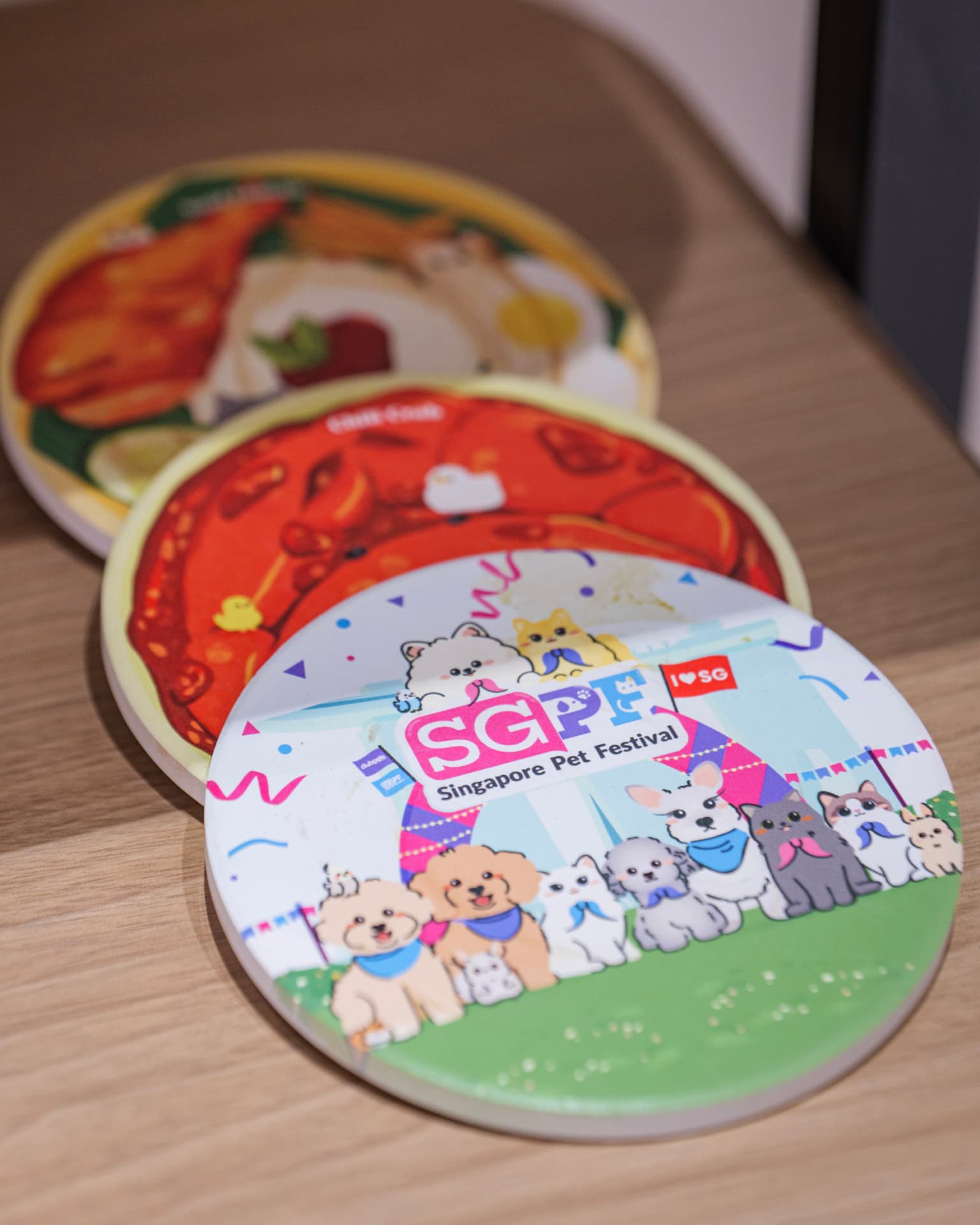 Singapore Pet Festival coasters at Citrus Café