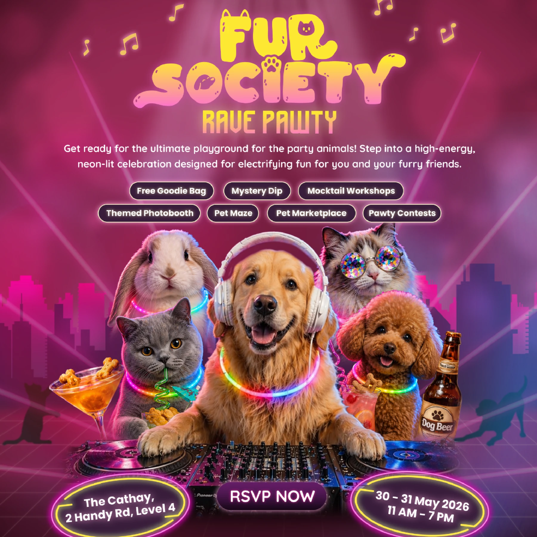 Fur Society Rave Pawty at The Cathay