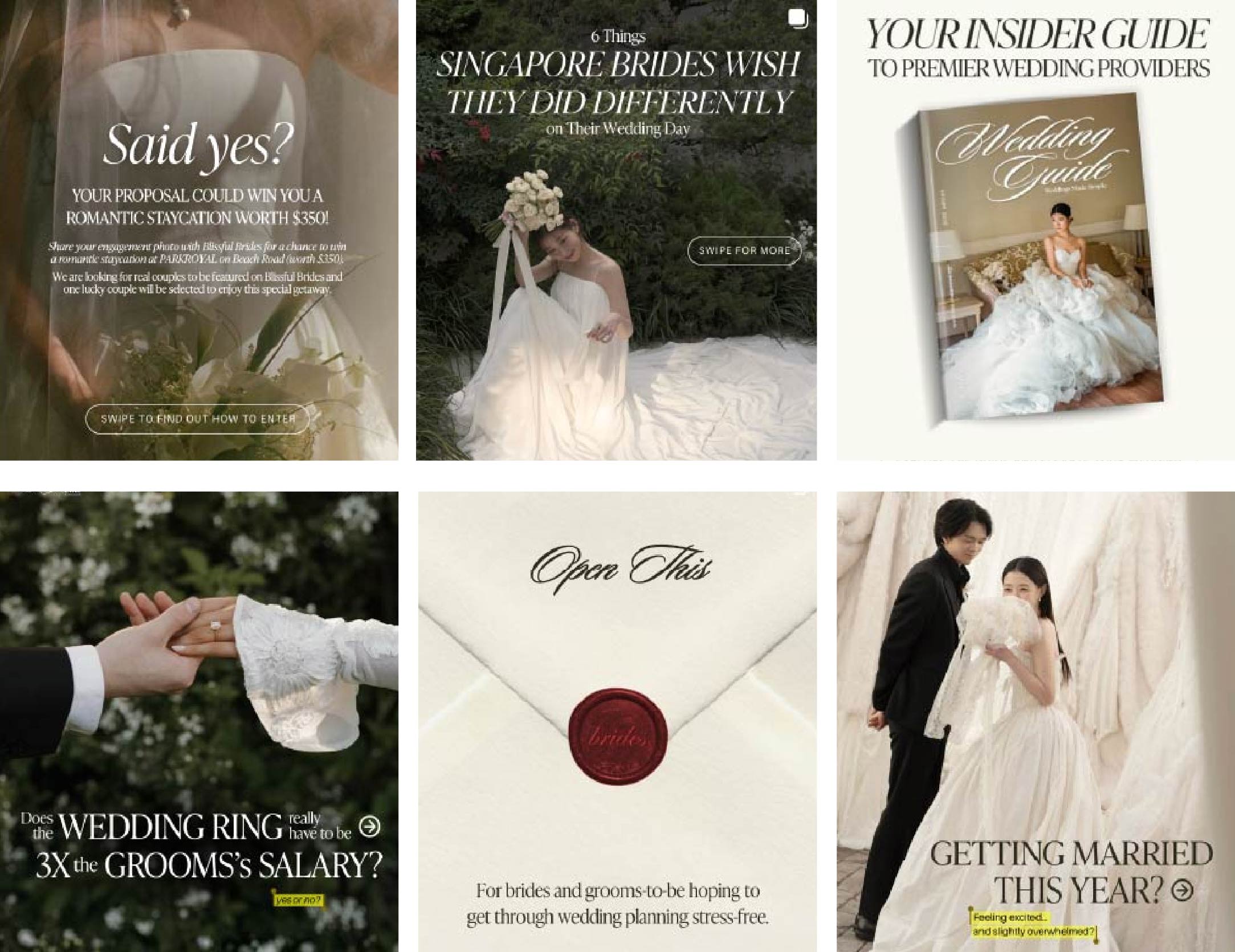 Blissful Brides social content